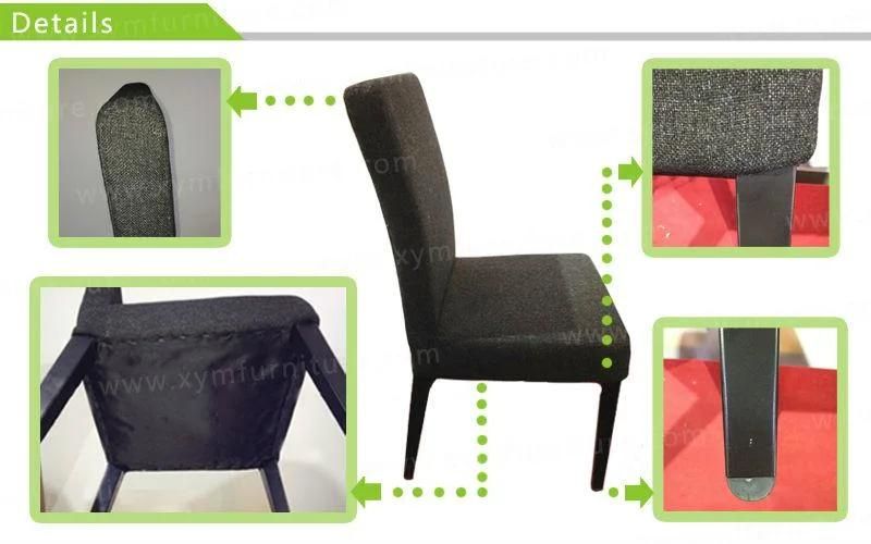 Hot Sale Metal Leather Square Imitated Wooden Chair