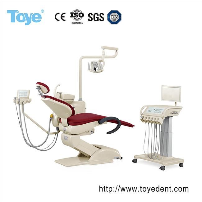 Factory Price Dental Leather Instrument Dental Unit Chair Ergonomic with High Quality