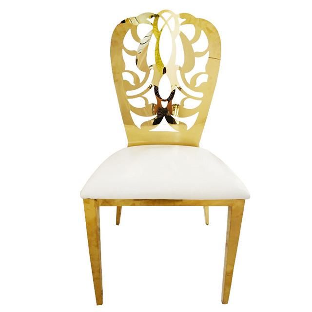 Hot Sale Middle East Hotel Wedding Furniture Leather Dinner Chair