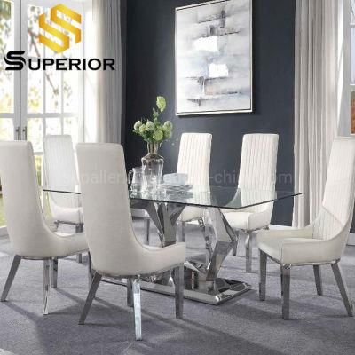 Modern Home Furniture High Quality Synthetic Leather Dining Chair Set