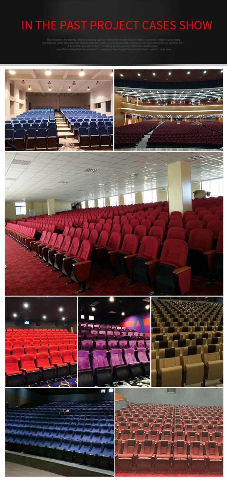 Luxury Home Triple Theater Cinema VIP Seat Padded Chair College Ladder Room School Auditorium Chairs