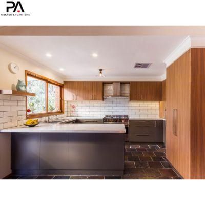 Italian Design Furniture Modular Modern Lacquer and Melamine Combination Kitchen Cabinets