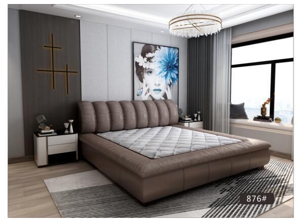 Quality Modern Leather Bed for Bedroom