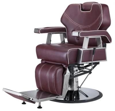 Hl-9291 Salon Barber Chair for Man or Woman with Stainless Steel Armrest and Aluminum Pedal