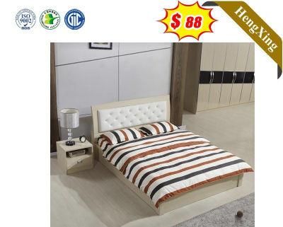 Customized Melamine MDF White Wood Bedroom Sets Furniture
