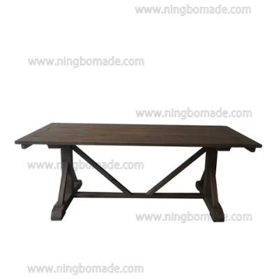 French Classic Provincial Vintage Furniture Antique Nature Reclaimed Wood Reinforced Kd Extension Dining Table