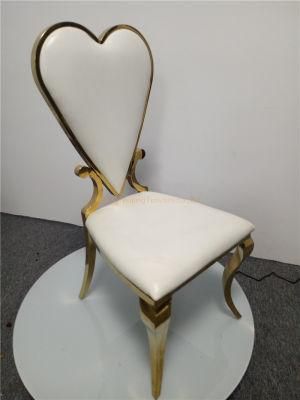 Distributor with Heart Back Living Room Furniture Restaurant Dining Chair Tiffany Chair for Wedding