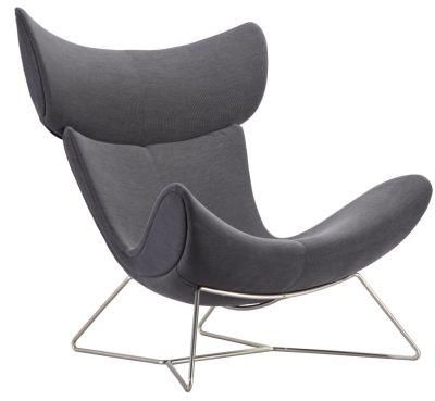 Upholstery Fiberglass Egg Imola Lounge Chair with Ottoman