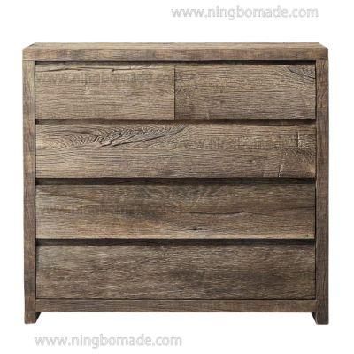 Rough-Hewn Planks Furniture Rustic Nature Reclaimed Oak Single Chest of Drawers