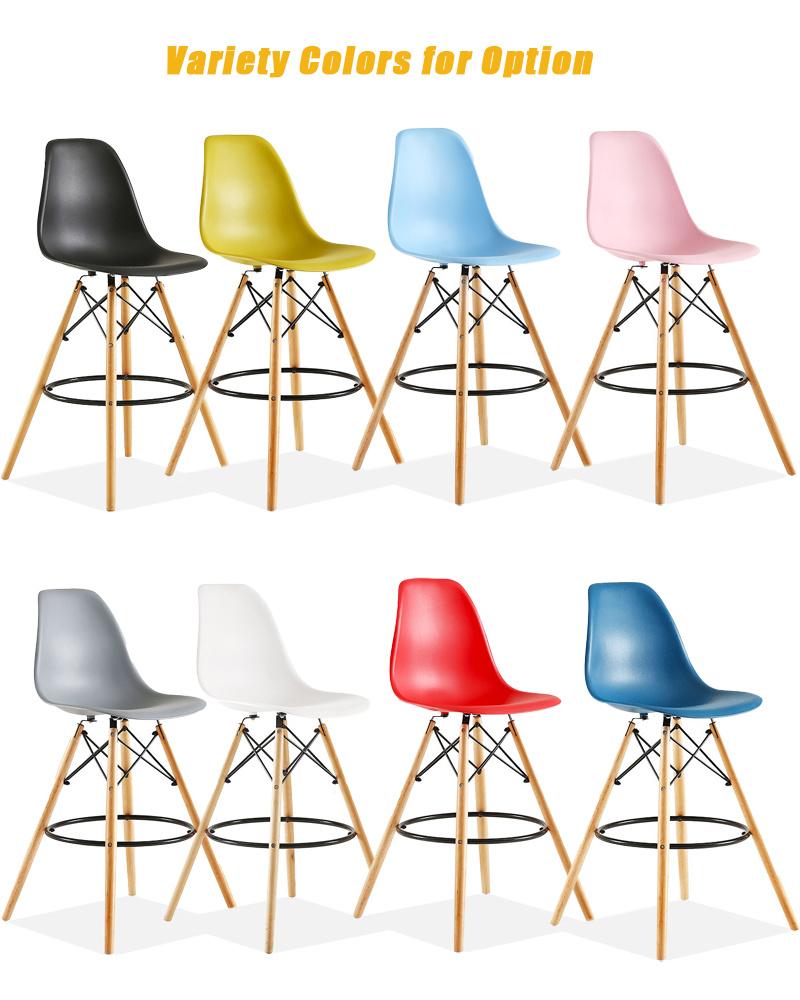 Modern Outdoor Home Bar Hotel Restaurant Furniture High Stool Plastic Chair Wholesale