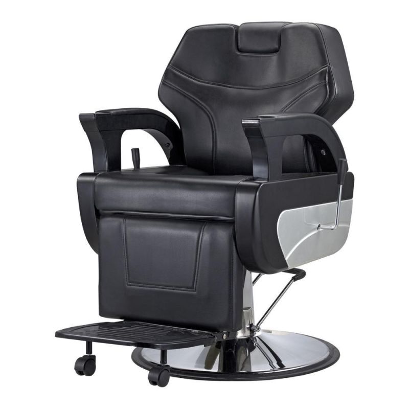 Hl-9299 Salon Barber Chair for Man or Woman with Stainless Steel Armrest and Aluminum Pedal