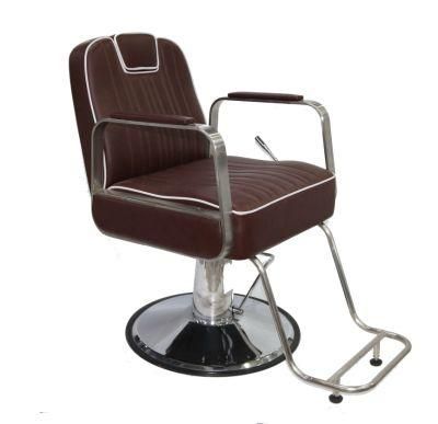 Hl-1190 Salon Barber Chair for Man or Woman with Stainless Steel Armrest and Aluminum Pedal