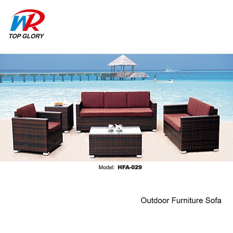 Modern Design Outdoor Garden Furniture Rattan Wicker Sofa Set