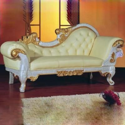 Classic Wooden Chaise Lounge in Optional Furniture Color for Home Furniture