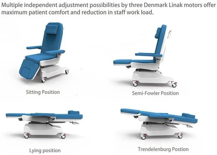 with Armrest Dinning Board IV Pole Adjustable Electric Transfusion Chair