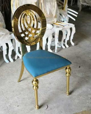 Modern China Factory Wholesale Event Party Wedding Furniture Gold Stainless Steel Chair