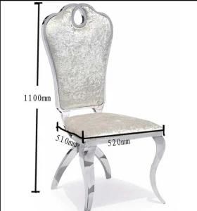 Hotel Use Stainless Steel Wedding Banquet Dining Chair