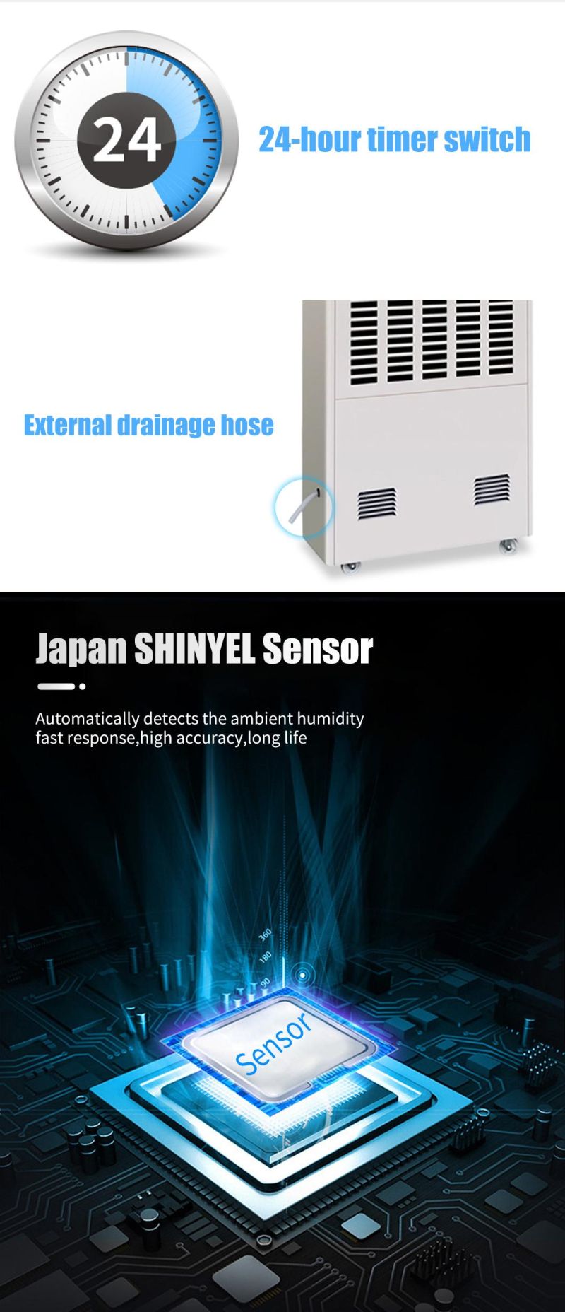 Duokai Wholesale Best Cheap 168L Industrial Dehumidifier for Leather Bags