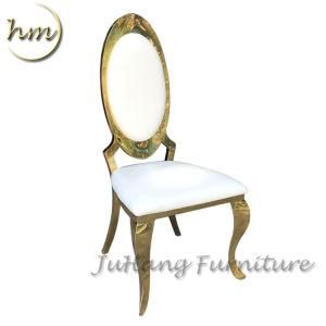 Modern Round Back Leisure Chair Stainless Steel Dinner Chair