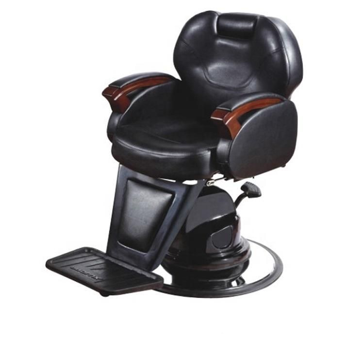 Hl-9007 Salon Barber Chair for Man or Woman with Stainless Steel Armrest and Aluminum Pedal