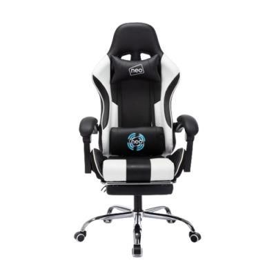 Swivel Gaming Racing Chair with Lumbar Pillow and Headrest