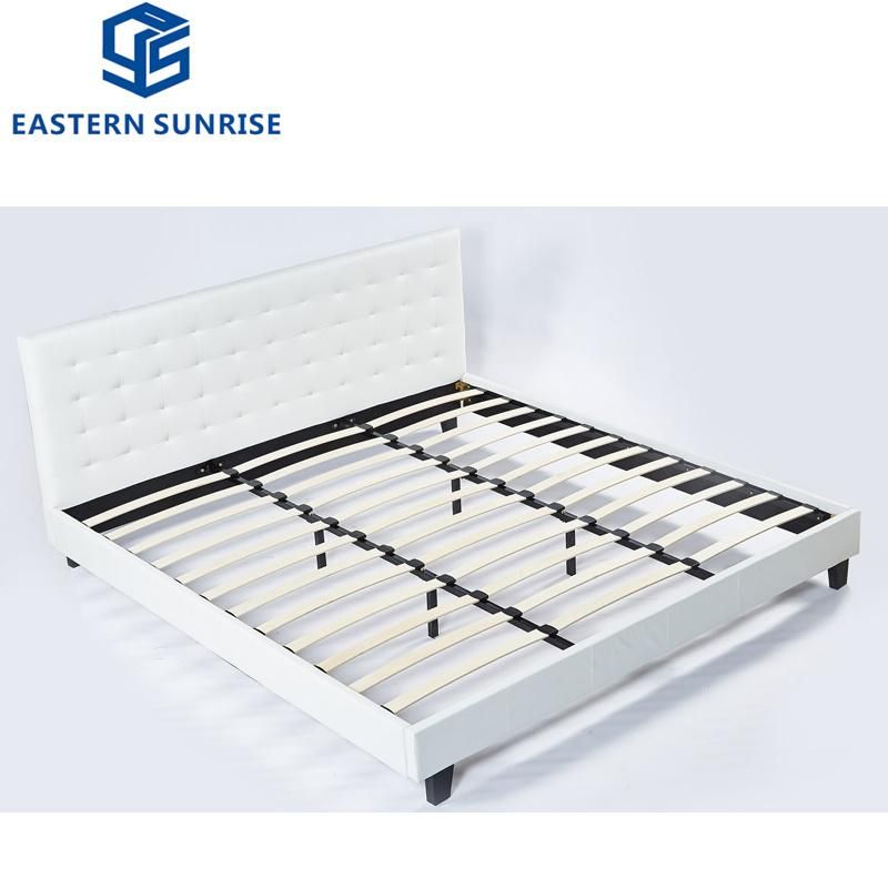 European Environmental Standard Leather Double Bed