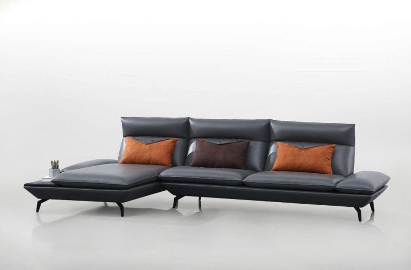 Modern Furniture L Shaped Corner Sofa Set Leather Modern Sofa From Foshan China