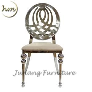 Modern Wedding Silver Banquet Hotel Restaurant Living Dining Room Furniture Stainless Steel Chair