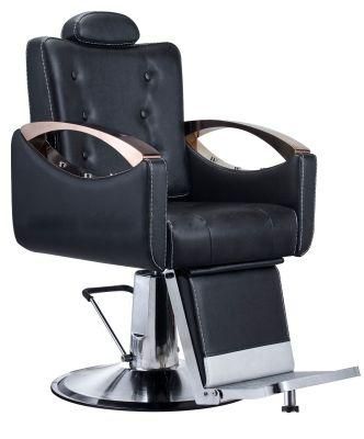 Hl-9288 Salon Barber Chair for Man or Woman with Stainless Steel Armrest and Aluminum Pedal