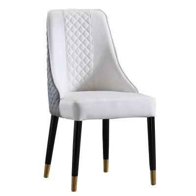 New Style Hot Sale Low Price High-Quality Artificial Manufacturing Dining Home Chair with Leather Seat Cushion