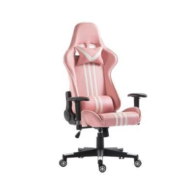 Wholesale Gaming Reclining Office Chair Classic Pink 2D Adjustable Armrest Gaming Chair