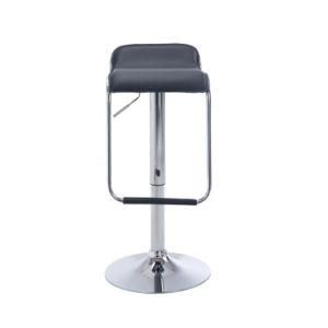 Contemporary Chrome Air Lift Adjustable Barber Swivel Club Bar Stools Black