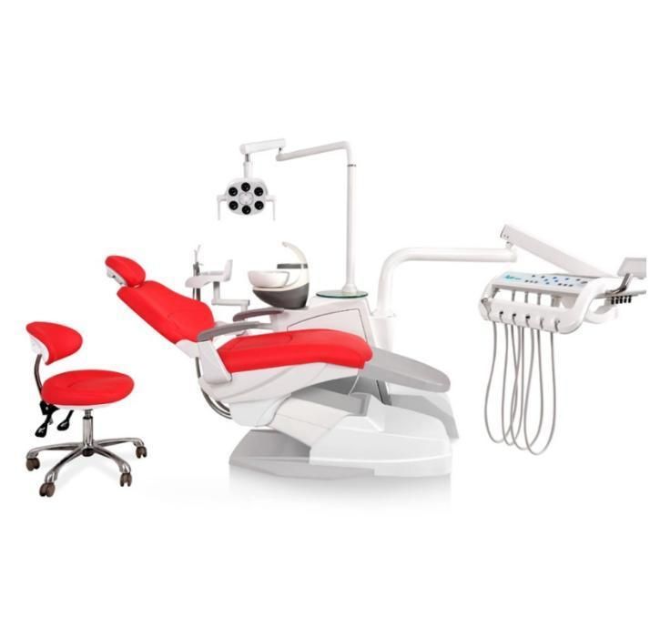 Adjustable with Footrest Modern Leather Hot Sale Dentist Dental Stool with Adjust Seat Tilt and Backrest Hot Sale Model