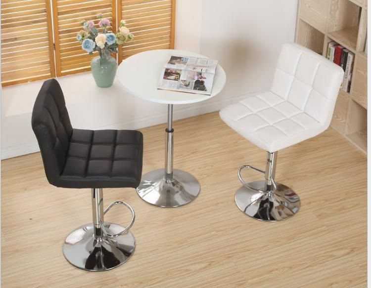 Light Luxury Simple Bar Chair Reception Bar Chair Stool Home Lift High Stool High-End Modern Faux Leather Bar Chair