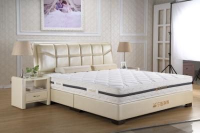 Luxury 5 Star Hotel Dongguan Furniture Bedroom Leather Bed