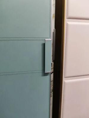 Custom Wardrobe Leather Door with Aluminum Edge