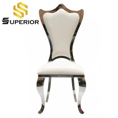 Chinese MID Century Modern Faux Leather Luxury Design Dining Chair