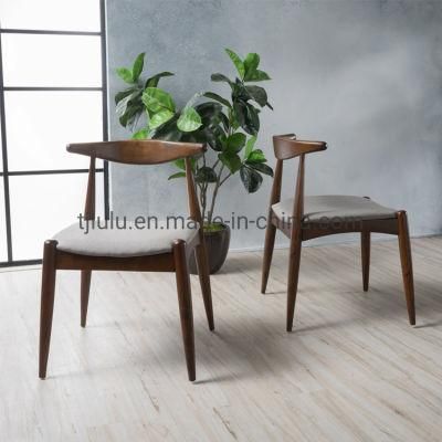 Home Furniture Factory Sales Fabric Leather Modern Dining Wooden Hotel Lounge Wood Chair