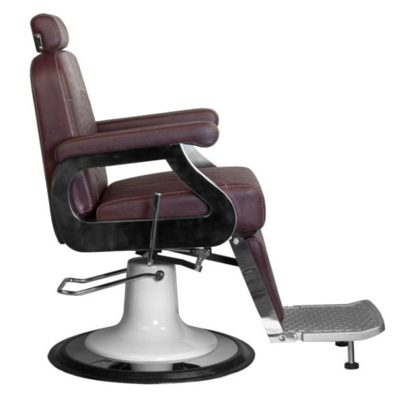 Hl-9283 Salon Barber Chair for Man or Woman with Stainless Steel Armrest and Aluminum Pedal
