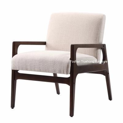 Wholesale Dining Chair Hotel Restaurant Chairs Solid Oak Wood Chairs Fabric Upholstery Wooden Chairs