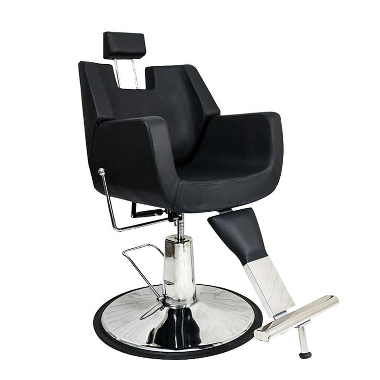 Hl-1122 Salon Barber Chair for Man or Woman with Stainless Steel Armrest and Aluminum Pedal