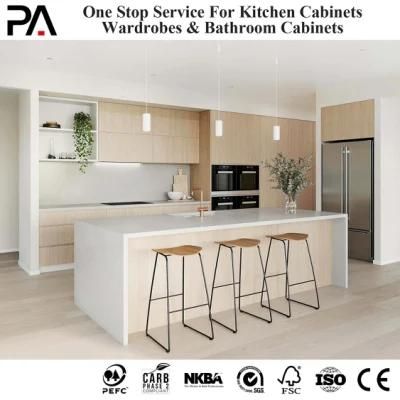 PA Luxury Kitchen Italian Island Style Lacquer and Melamine Kitchen Cabinets