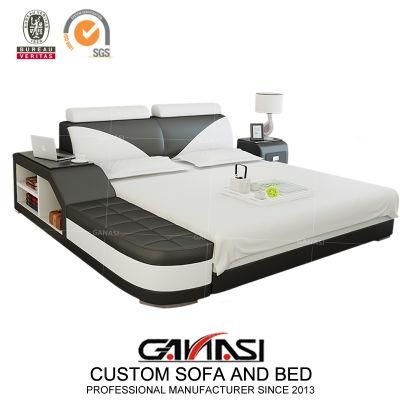 Chinese Furniture Best Sell Leather Bed on Sale