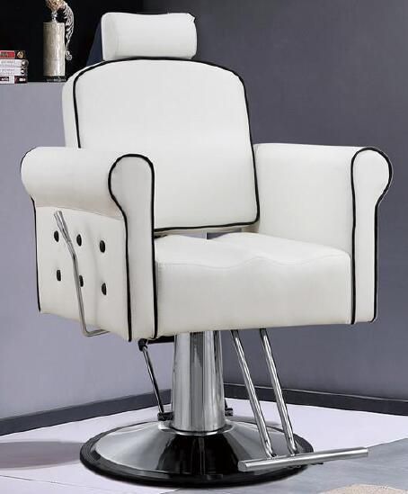 Hl-1126 Salon Barber Chair for Man or Woman with Stainless Steel Armrest and Aluminum Pedal