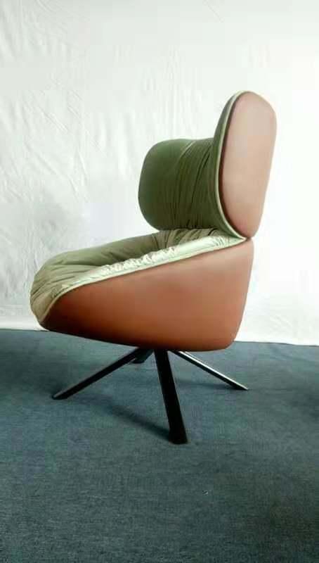 Luxury Hotel Lobby Furniture Fiberglass Upholstery Tabanon Lounge Chair