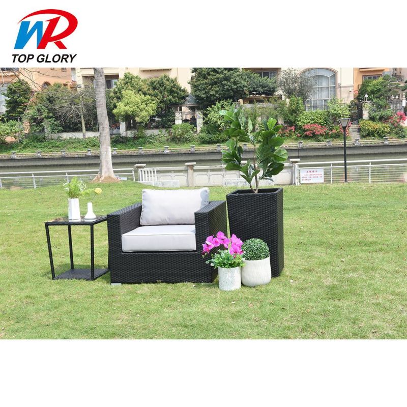 Morden Outdoor Patio Garden Sets Home Furniture Rattan Single Leisure Chair