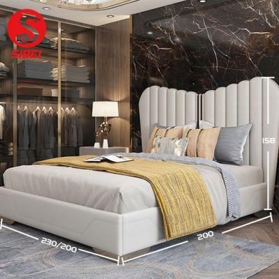 High Quality Luxury Super King Size Wooden Bed Frame with Drawers Supplier Wholesale