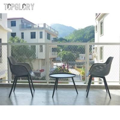 Wholesale Outdoor Furniture Modern Style Plastic Chair Eco-Friendly PP Dining Chair
