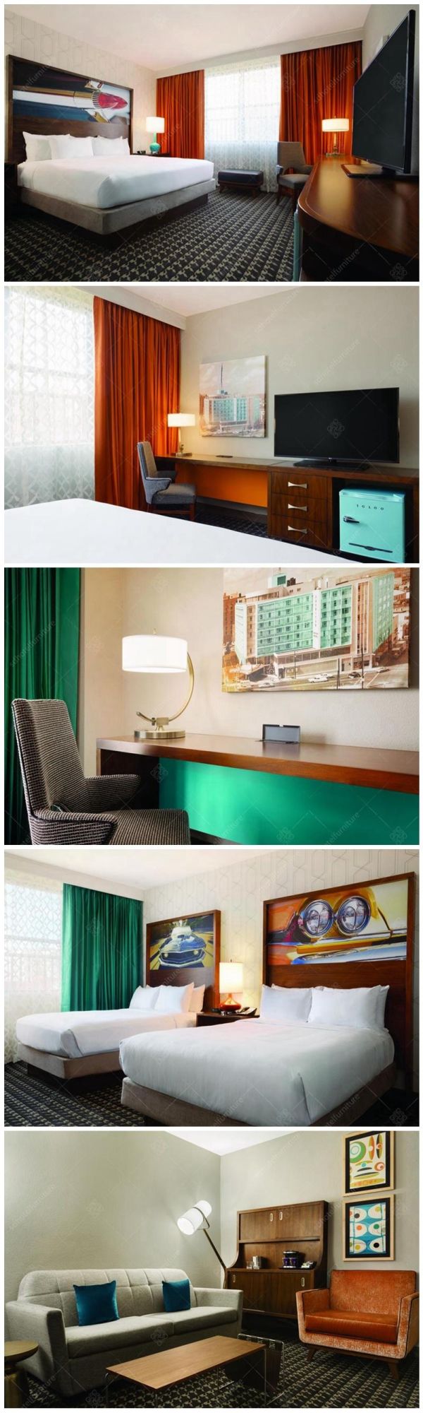 Modern Design City Hotel Room Furniture Sets Commercial Furniture Sets