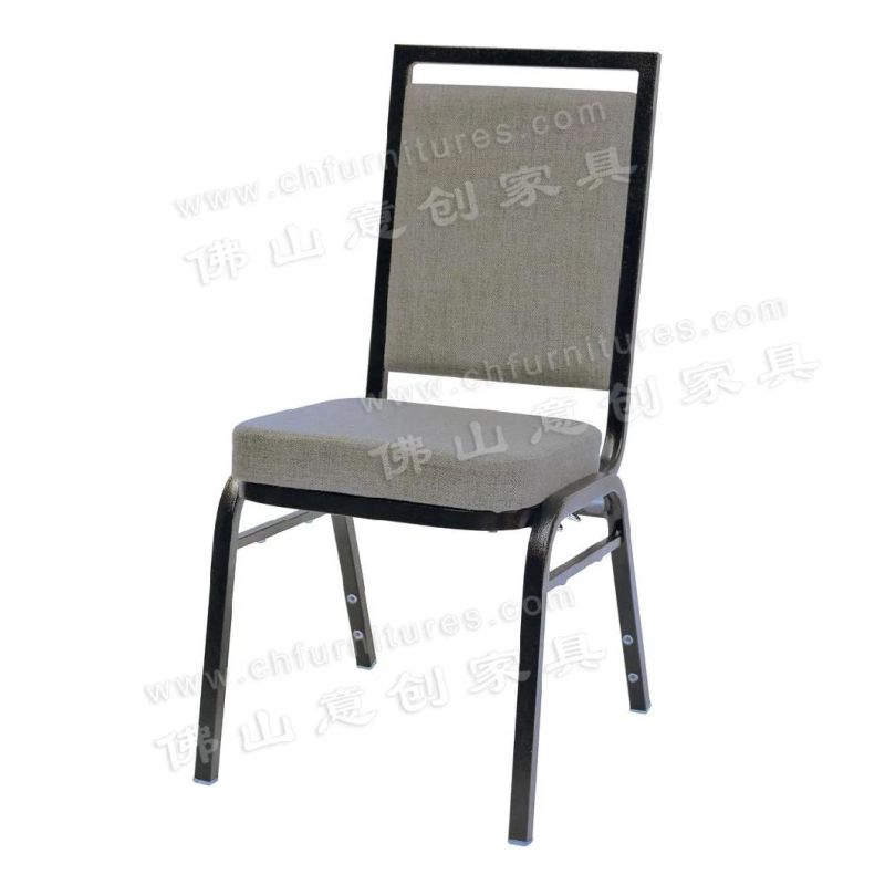 Modern Simple Chinese Hotel Restaurant Household Backrest Aluminum Economical Dining Chair